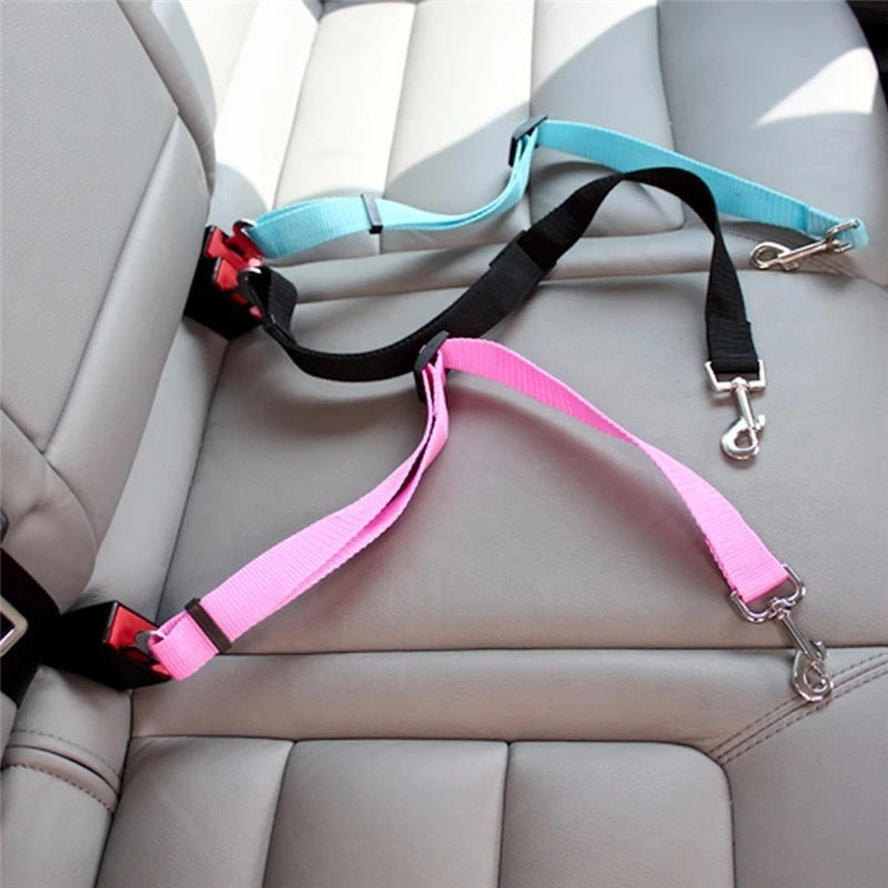 Adjustable Car Seat Belt for pets - Happy Paws - Furbizzle