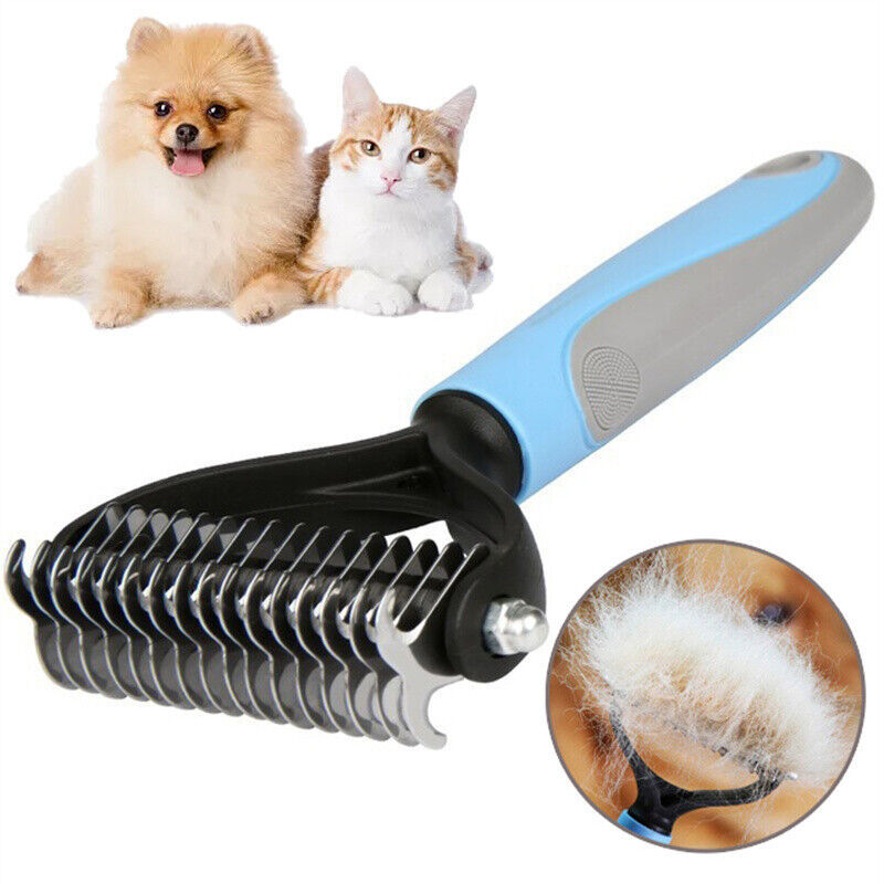 Double-Sided Grooming Brush & Deshedding Tool for Pets - Happy Paws - Furbizzle