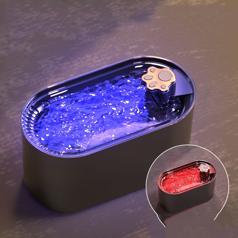 Ultra-Quiet 3L Cat & Dog Water Fountain with LED Alert - Happy Paws - Furbizzle