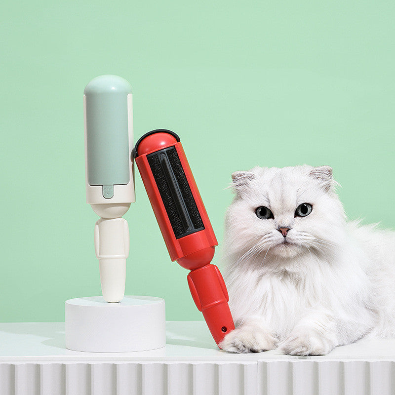 Portable Self-Cleaning Pet Hair Remover Roller - Happy Paws - Furbizzle