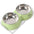 Stainless Steel Double Pet Bowls - Happy Paws - Furbizzle