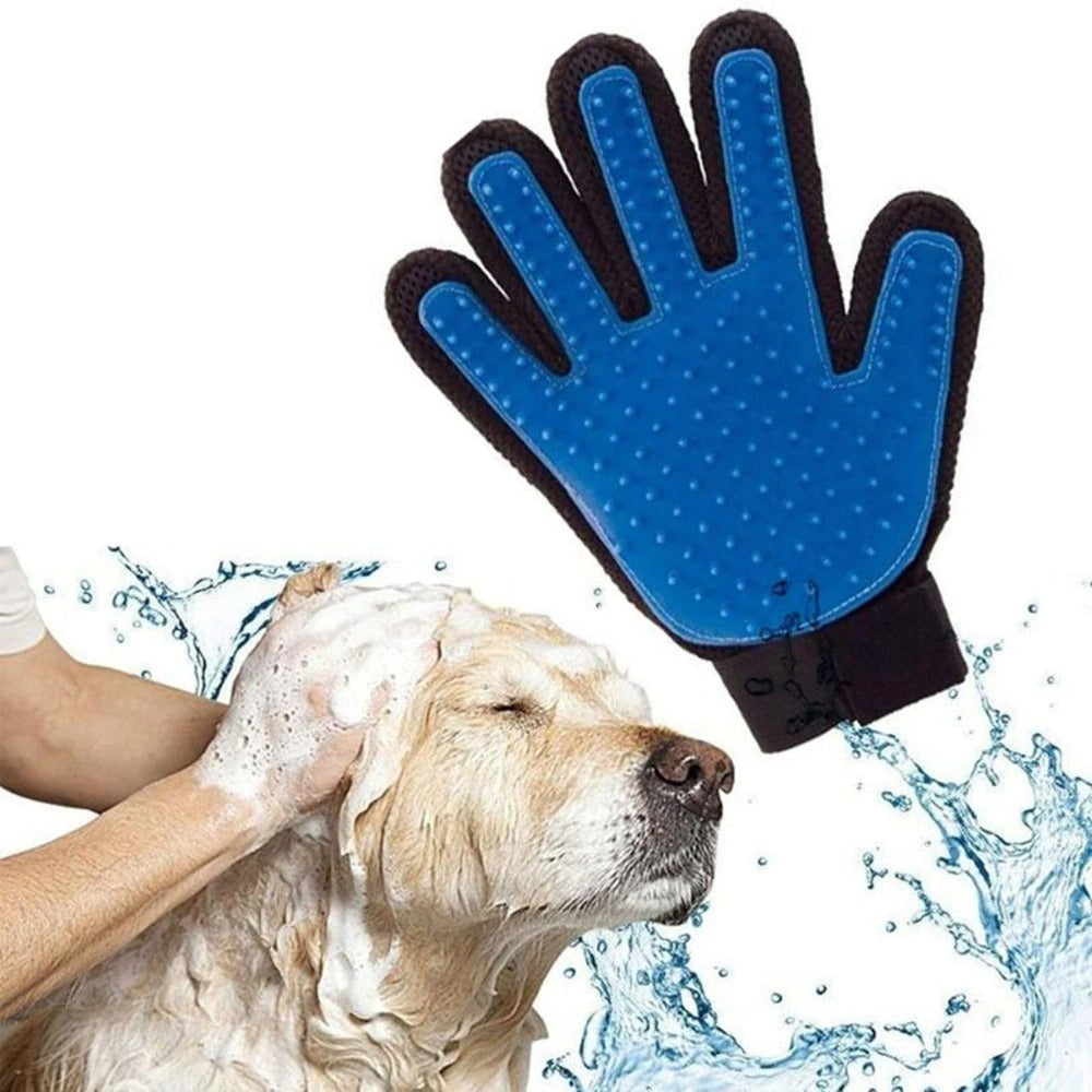 Pet Grooming & Massage Glove - Happy Paws - Furbizzle