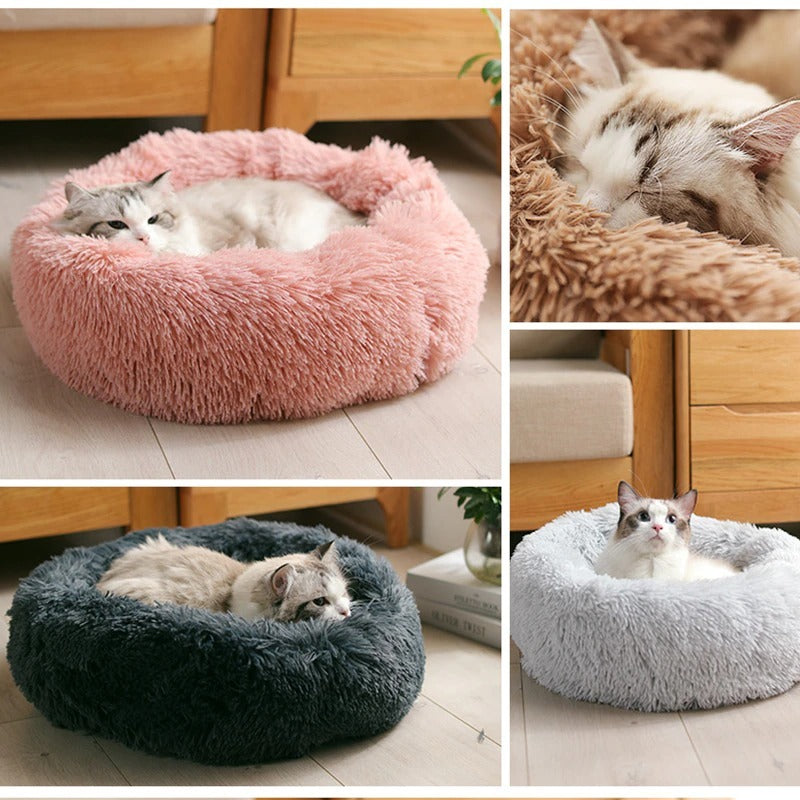 Ultra Soft Washable Plush Pet Bed - Happy Paws - Furbizzle