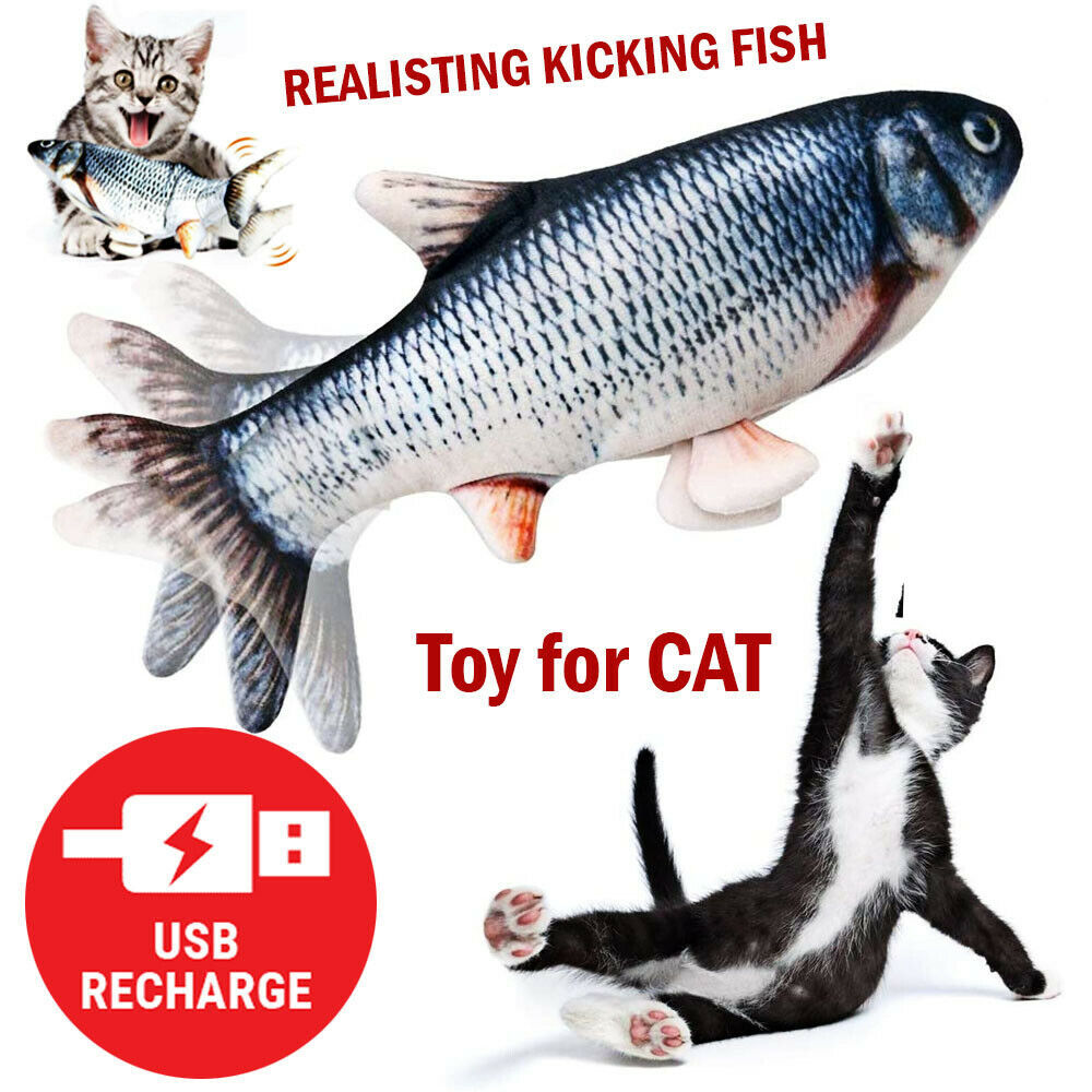 Realistic Electric Fish Cat Toy - Happy Paws - Furbizzle