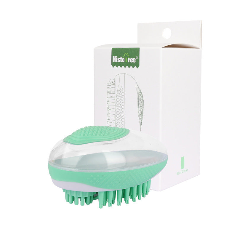 2-in-1 Pet Bath & Grooming Brush - Happy Paws - Furbizzle