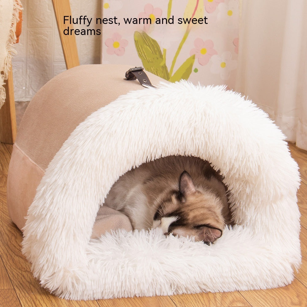 Portable Pet Nest with Moisture-Proof Design - Happy Paws - Furbizzle