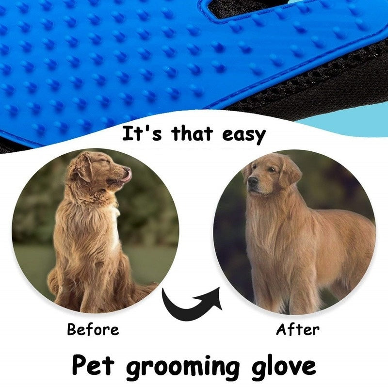 Pet Grooming & Massage Glove - Happy Paws - Furbizzle