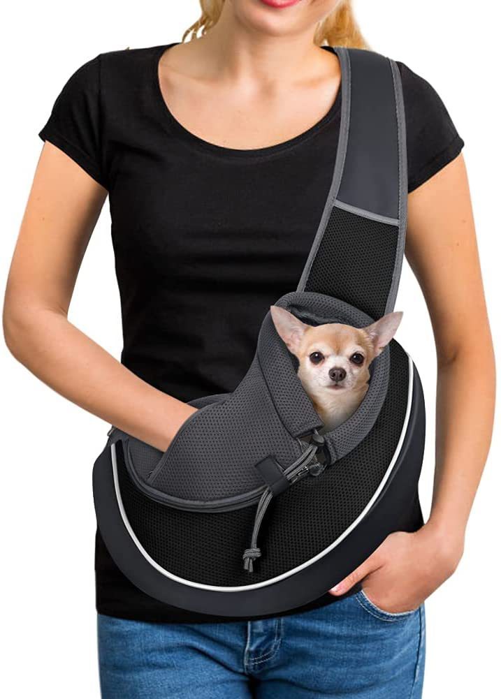 Portable Crossbody Pet Carrier Bag - Happy Paws - Furbizzle