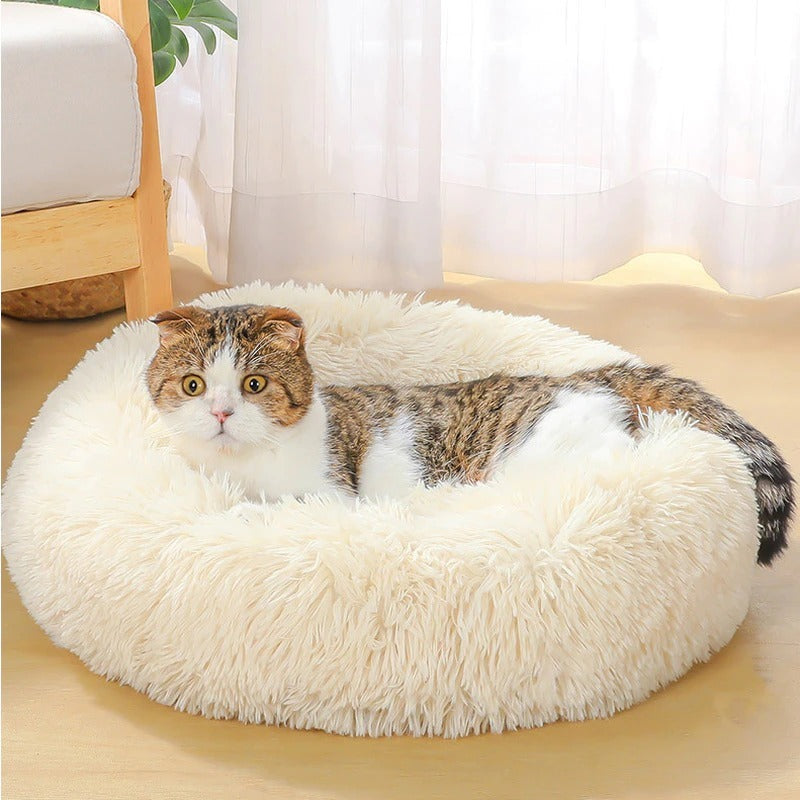 Ultra Soft Washable Plush Pet Bed - Happy Paws - Furbizzle