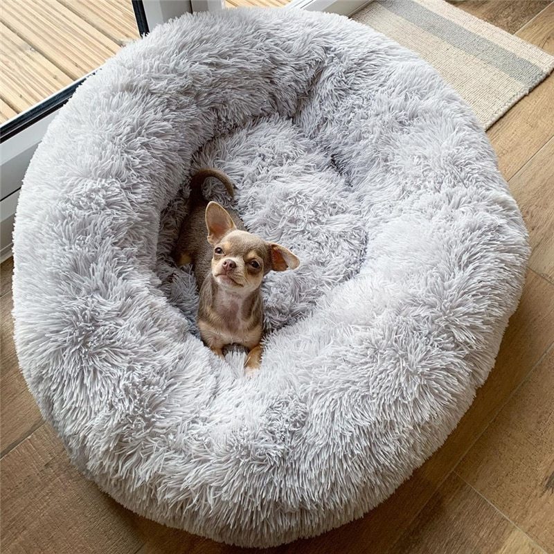 Ultra Soft Washable Plush Pet Bed - Happy Paws - Furbizzle