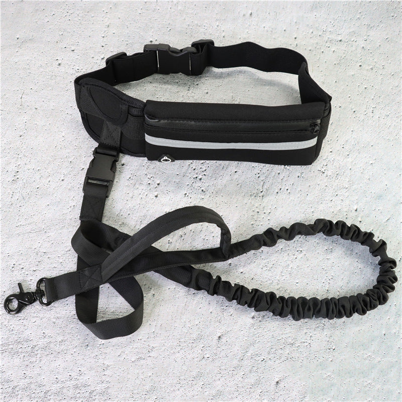 Hands-Free Dog Leash with Bungee & Training Belt - Happy Paws - Furbizzle